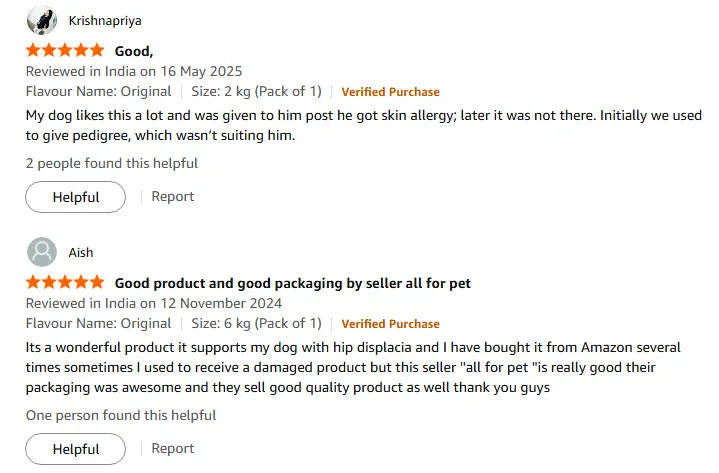 Orijen dog food review screenshot