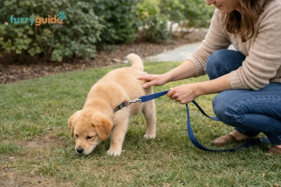 how to potty train a puppy outdoors - furryguide